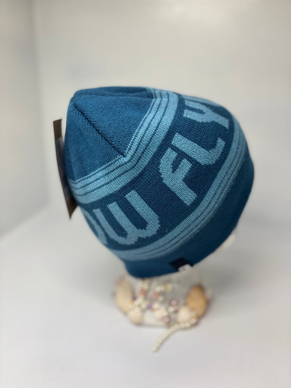 Flylow Blue Knit Logo Beanie Hat New With Tags — image 4 of 6